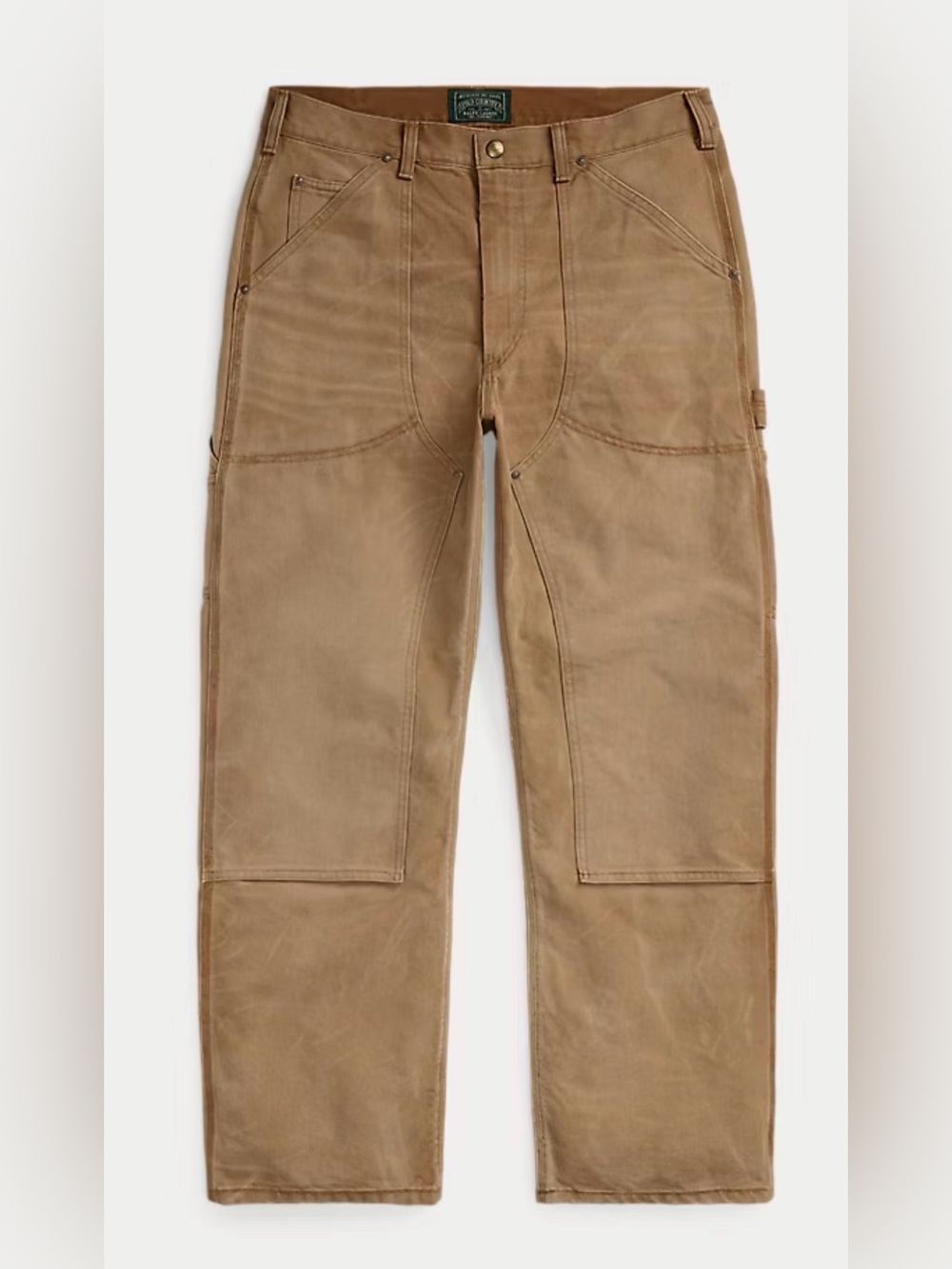 NWT Polo Ralph Lauren Tan Brown POLO COUNTRY Double Knee Carpenter Pants